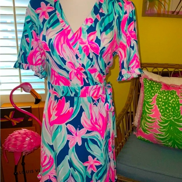 Lilly Pulitzer Pants - Lilly Pulitzer NWT Liddy Romper Dream A Little Dream $158 Size XXS